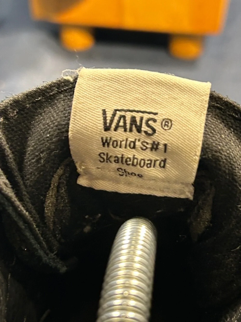 Vans high top skateboard shoes